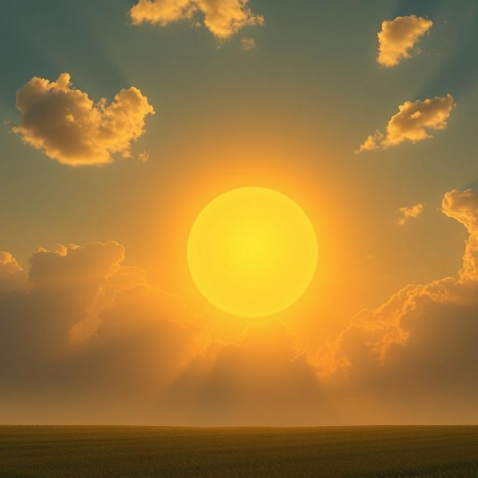 Dream : Huge sun in a dream