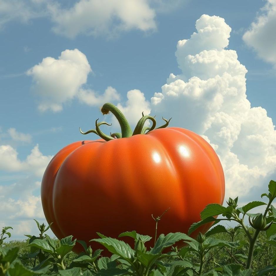 Dream : Huge tomato in a dream