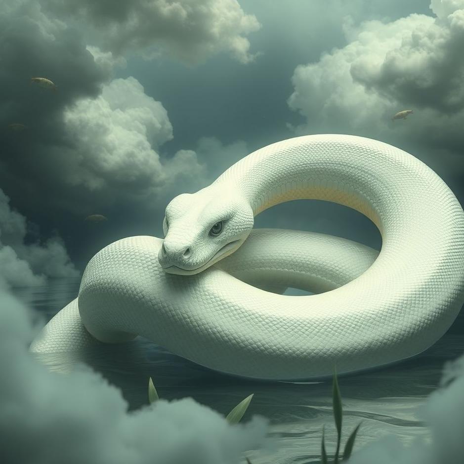 Dream : Huge white snake in a dream