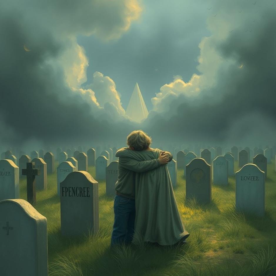 Dream : Hugging a cemetery in a dream