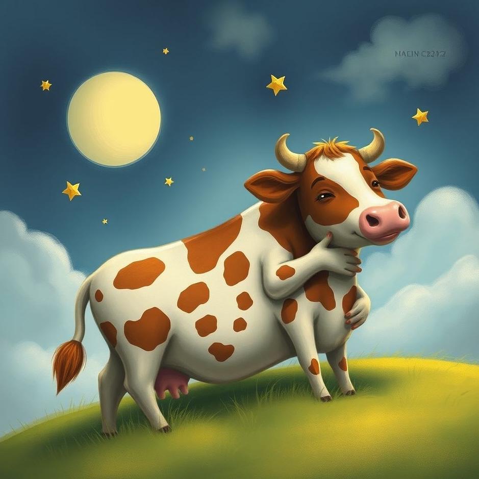 Dream : Hugging a cow in a dream