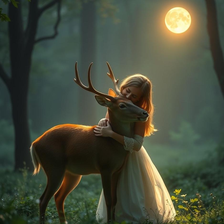 Dream : Hugging a deer in a dream