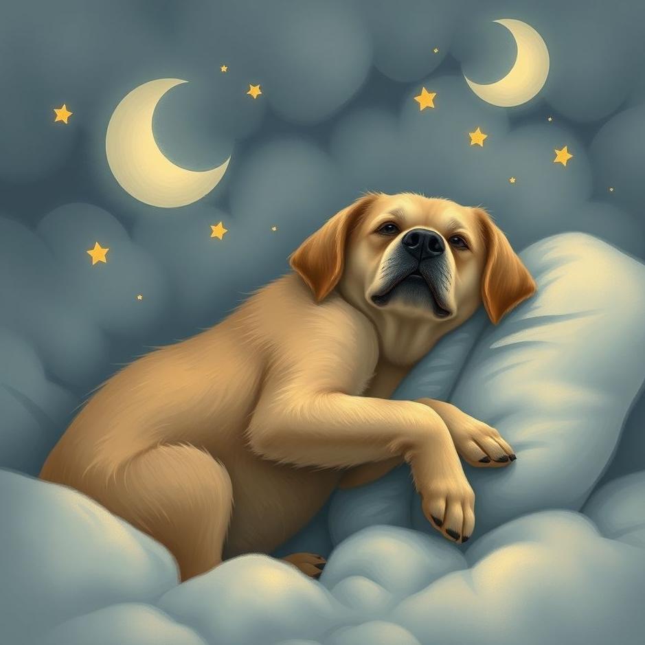 Dream : Hugging a dog in a dream