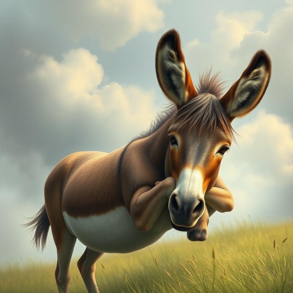 Dream : Hugging a donkey in a dream