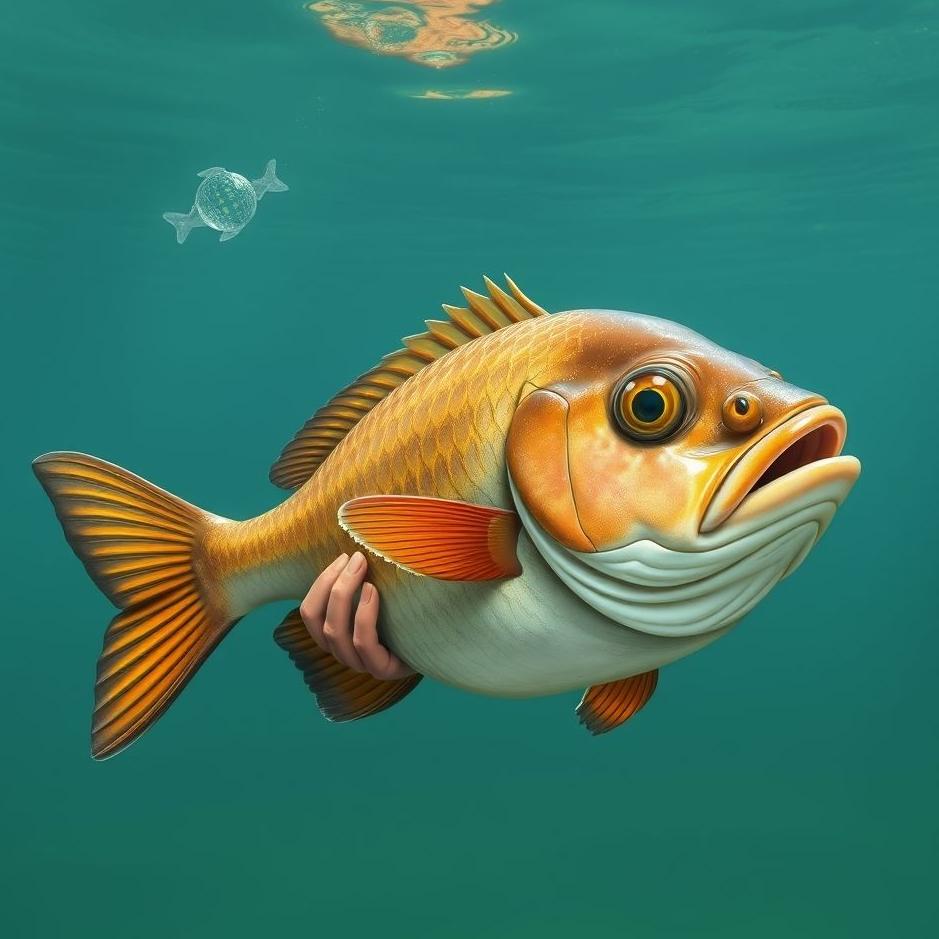 Dream : Hugging a fish