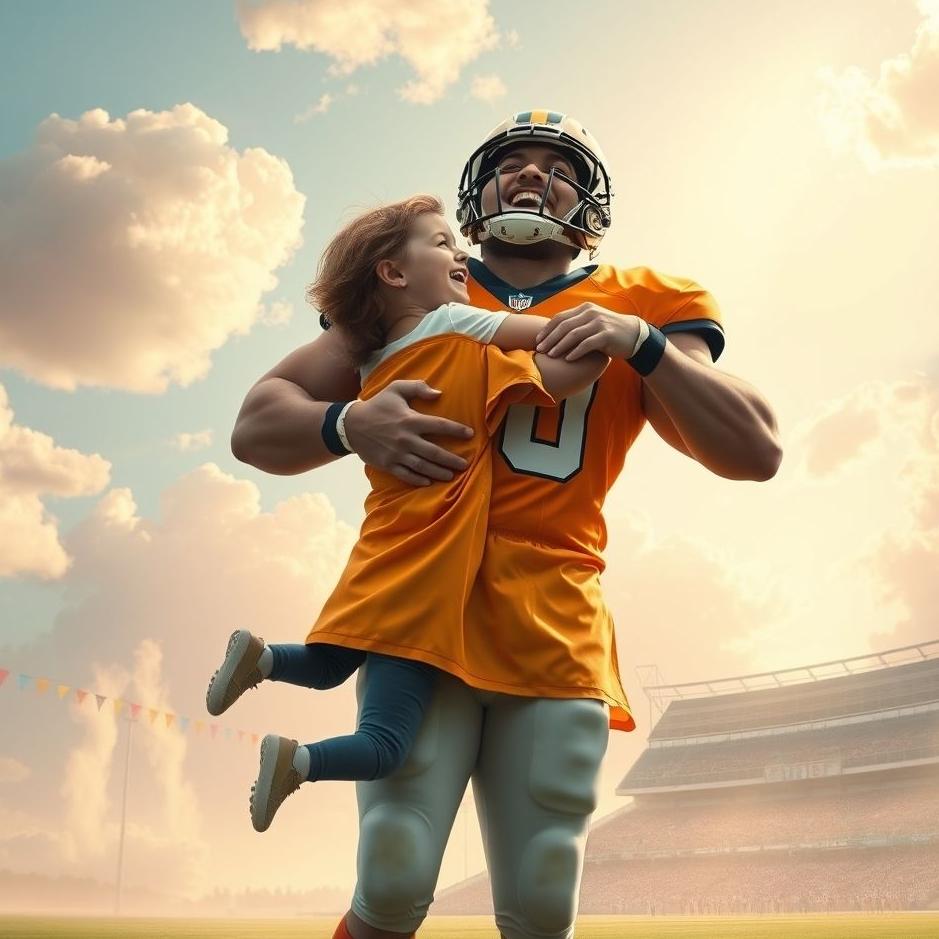 Dream : Hugging a football player in a dream