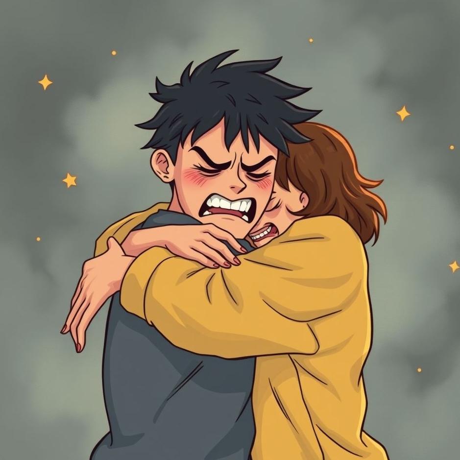 Dream : Hugging a friend I am angry with in a dream