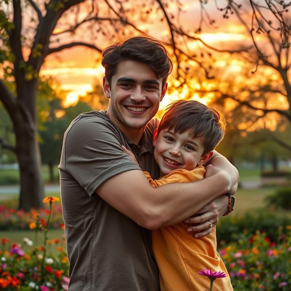 Dream : Hugging a lad 