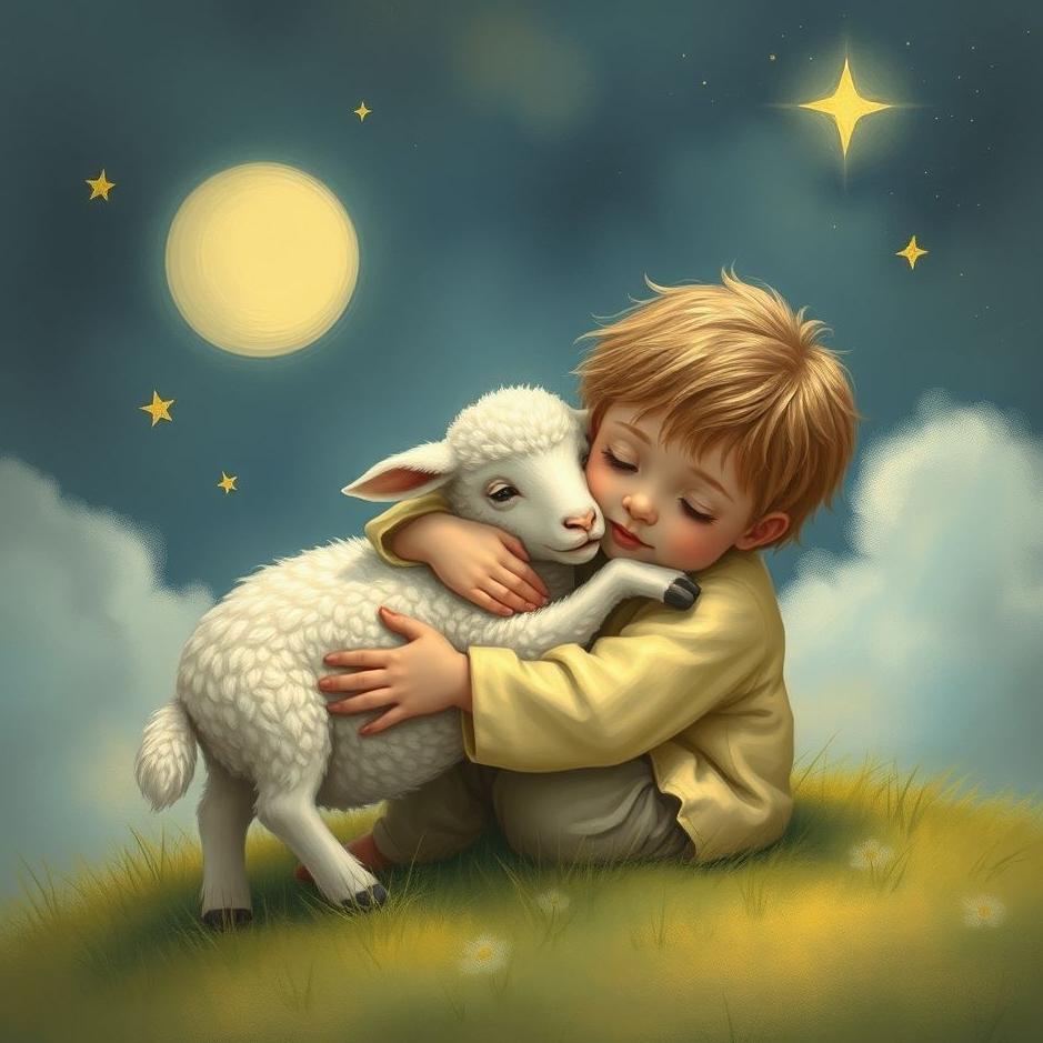 Dream : Hugging a lamb in a dream