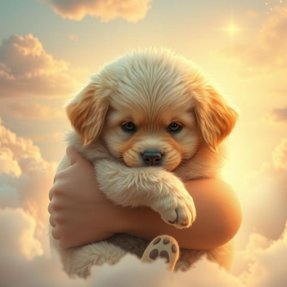 Dream : Hugging a puppy in a dream