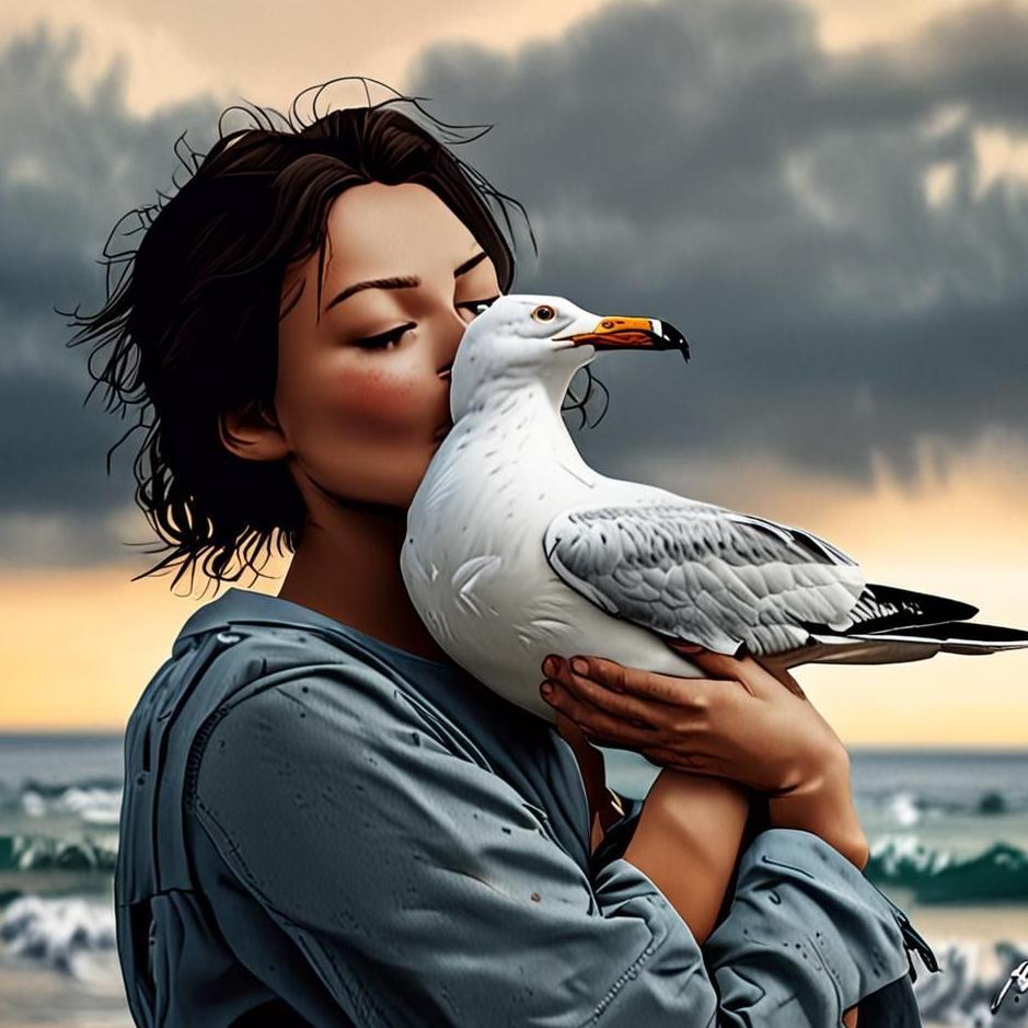 Dream : Hugging a seagull in a dream