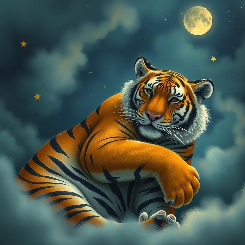 Dream : Hugging a tiger in a dream