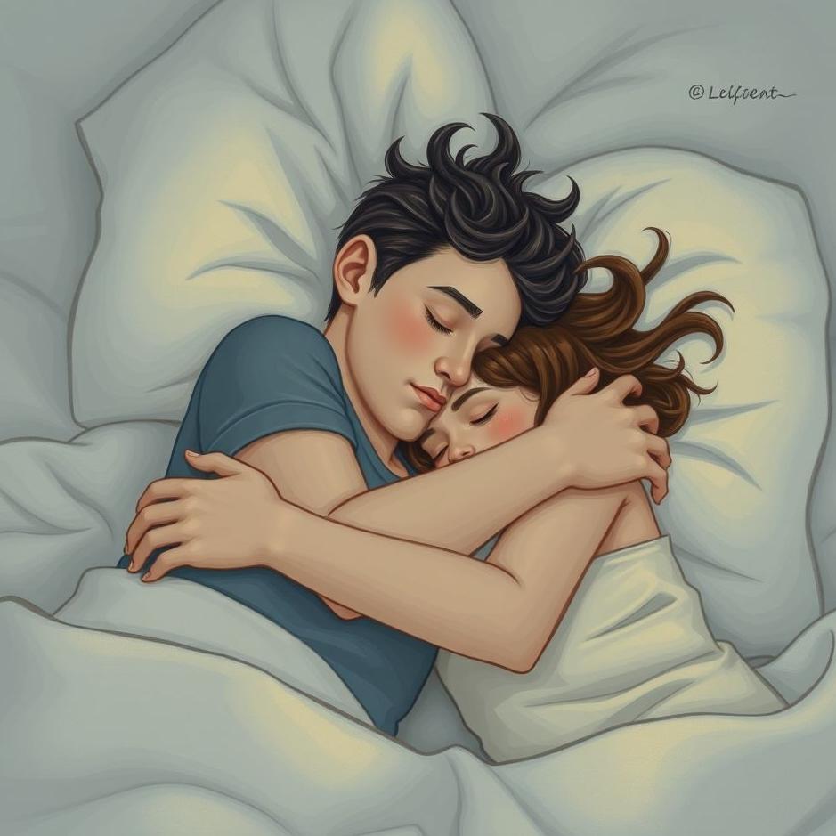 Dream : Hugging and lying down in a dream