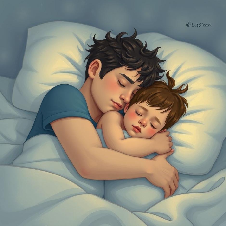 Dream : Hugging and sleeping in a dream