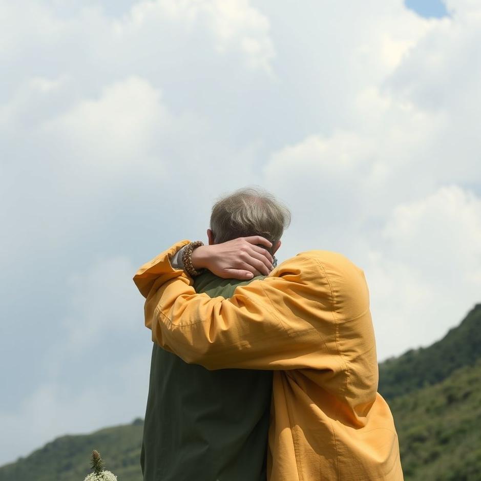 Dream : Hugging the guide in a dream