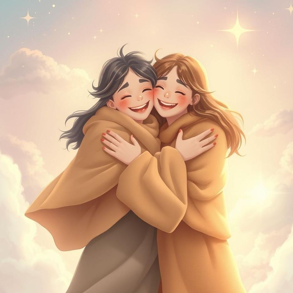 Dream : Hugging with joy in a dream