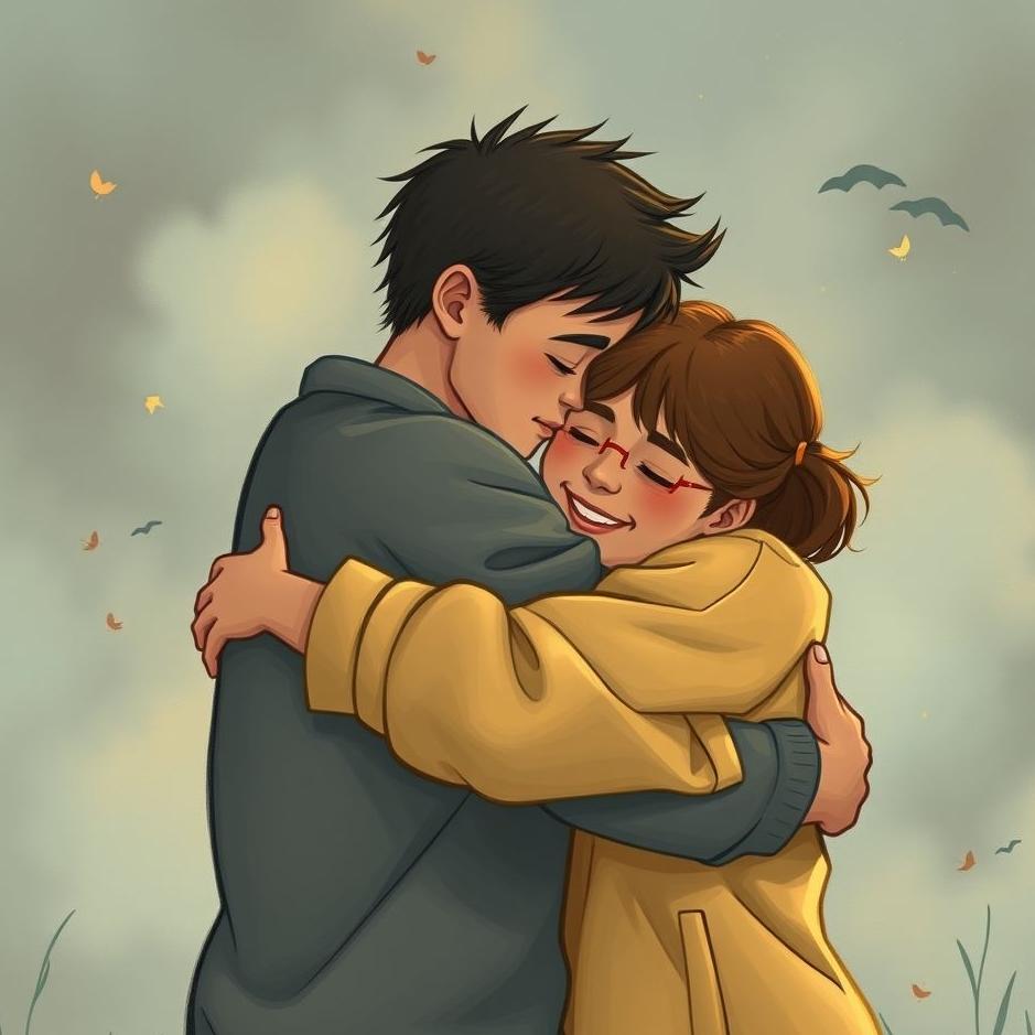 Dream : Hugging with neighbor in a dream