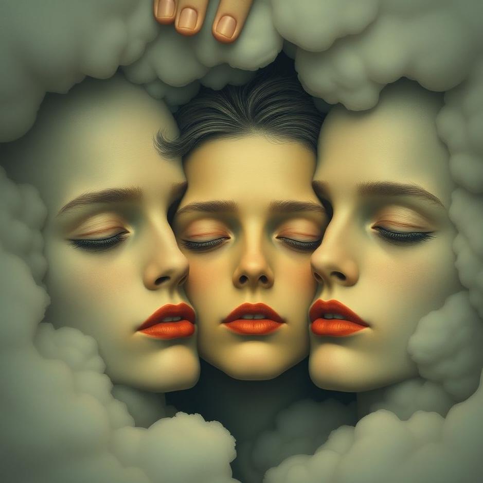 Dream : Human faces in a dream