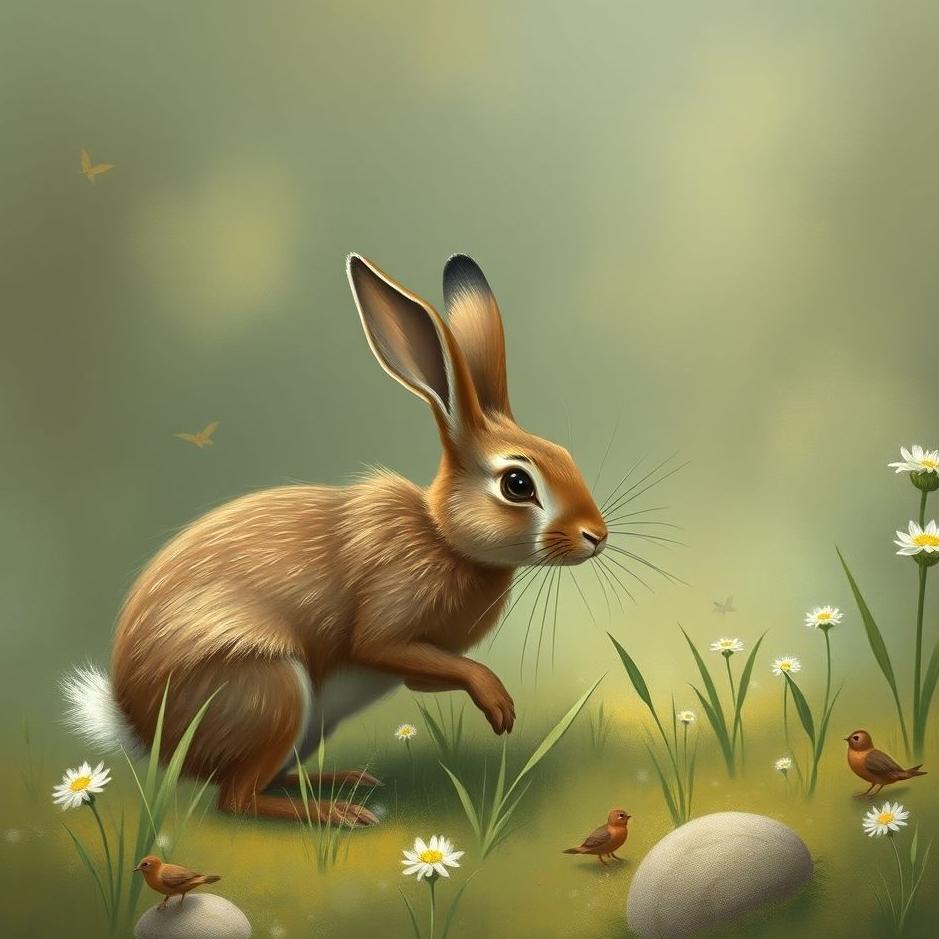 Dream : Hunting a brown rabbit in a dream