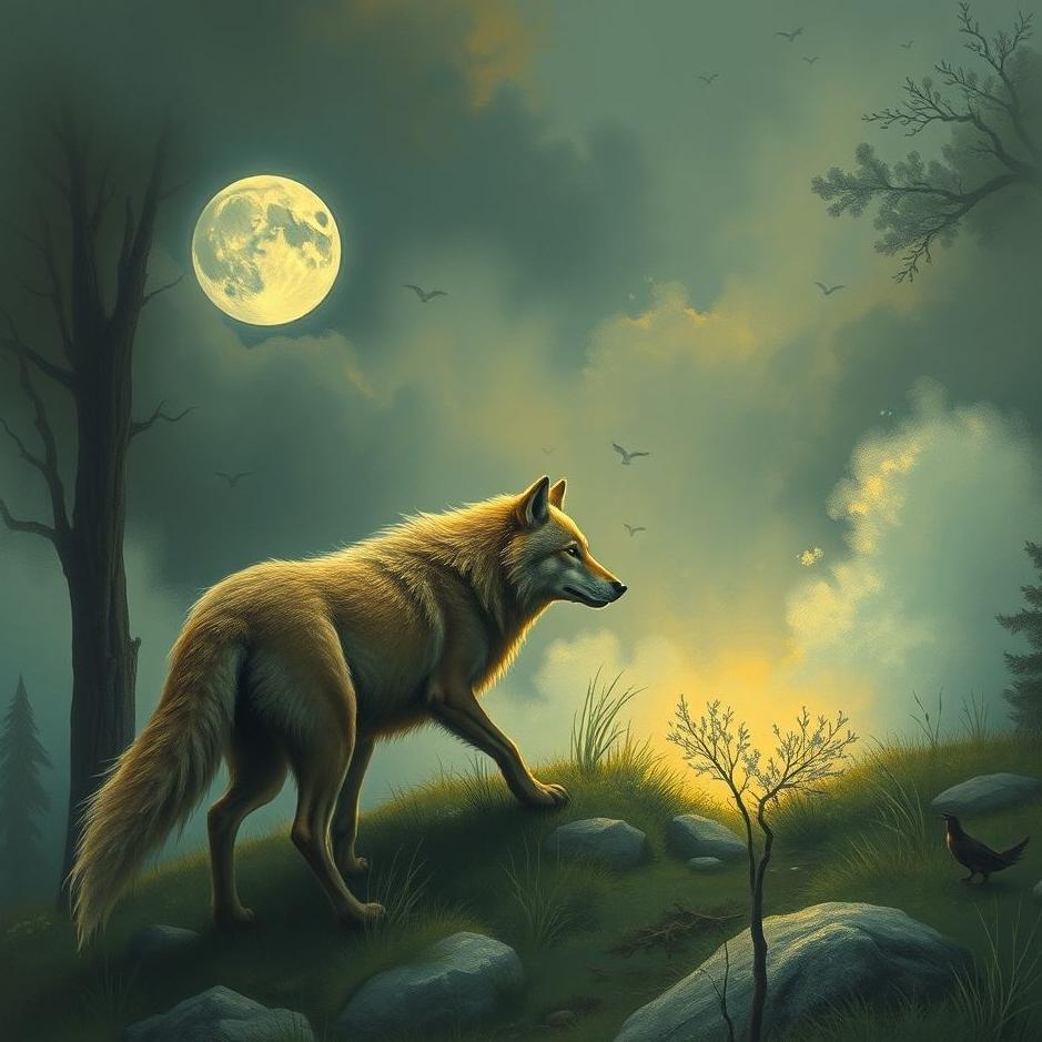 Dream : Hunting a wolf in a dream