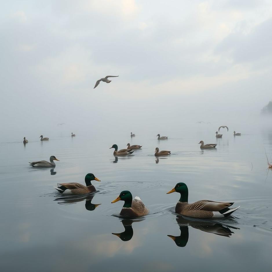 Dream : Hunting ducks in a lake in a dream