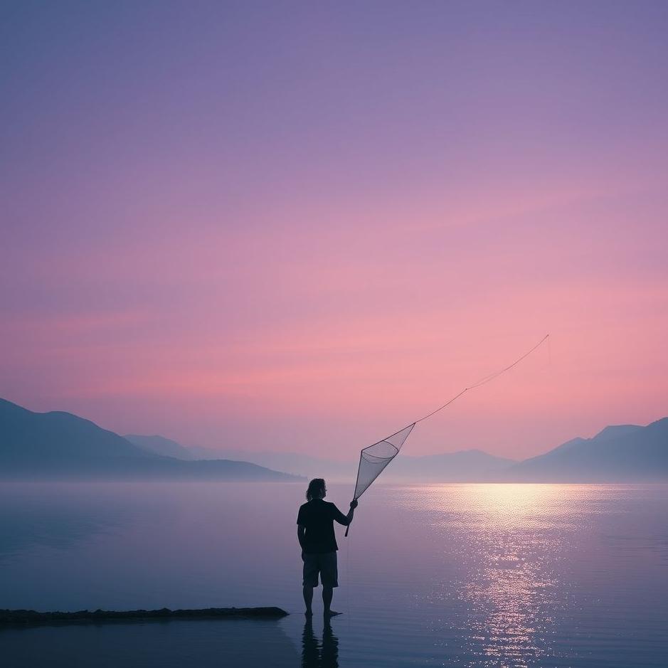 Dream : Hunting fish with the fishing net in the dream