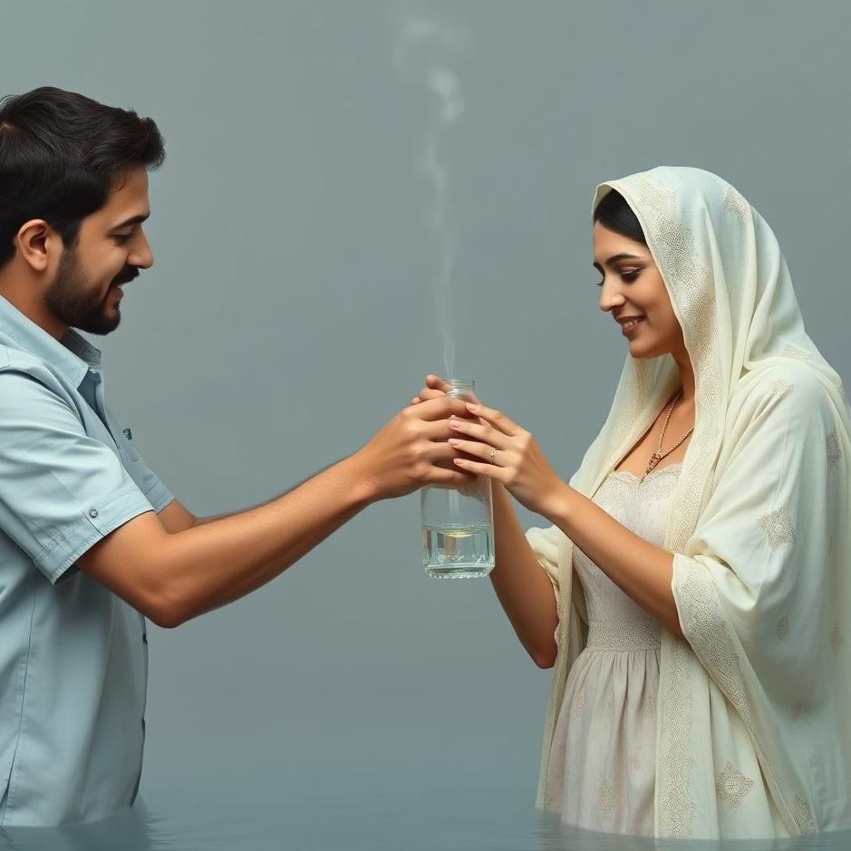 Dream : Husband giving water to his wife in a dream