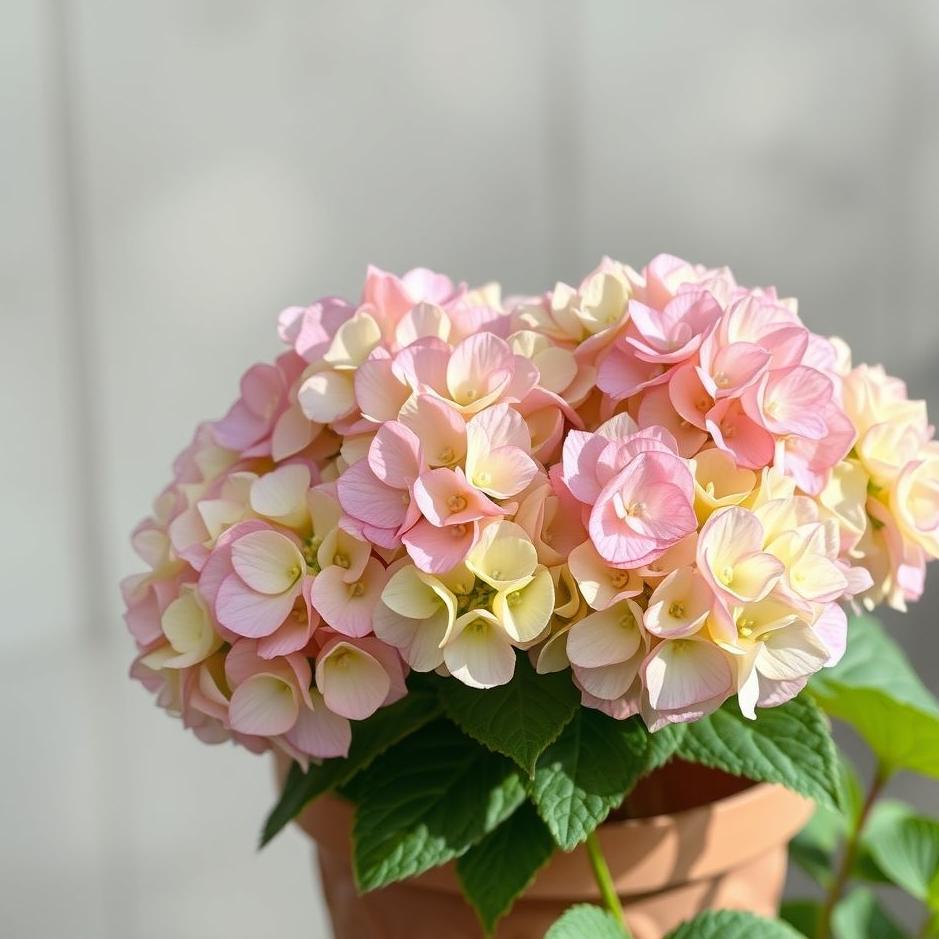 Dream : Hydrangea in a pot in a dream
