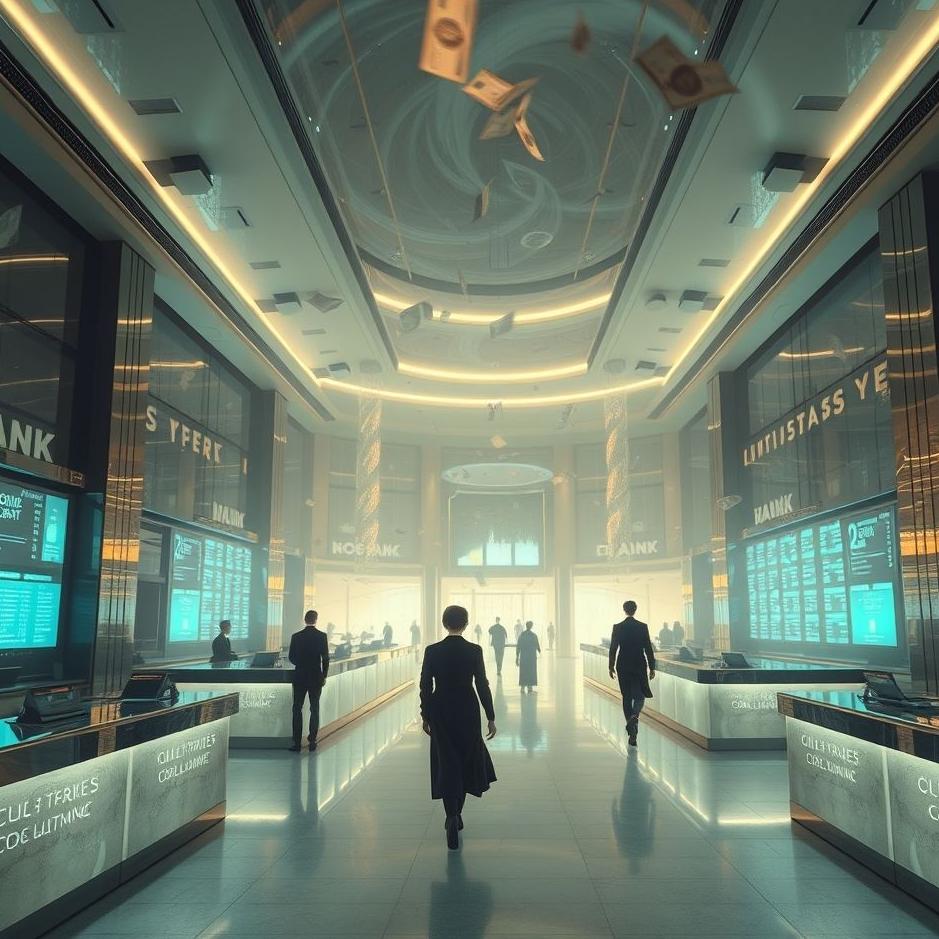 Dream : In a bank in a dream