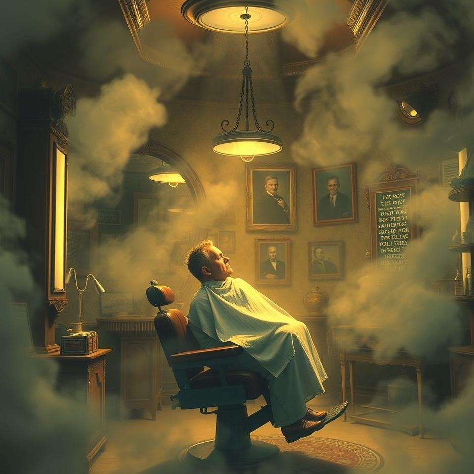 Dream : In a barber in a dream