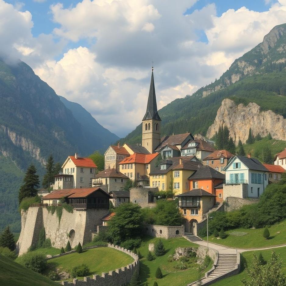 Dream : In a beautiful village in a dream