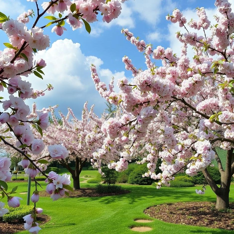 Dream : In a cherry garden in a dream