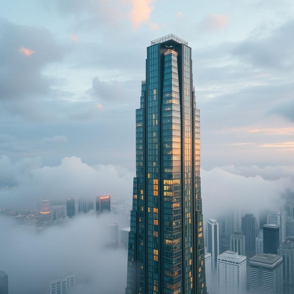 Dream : In a high-rise building in a dream