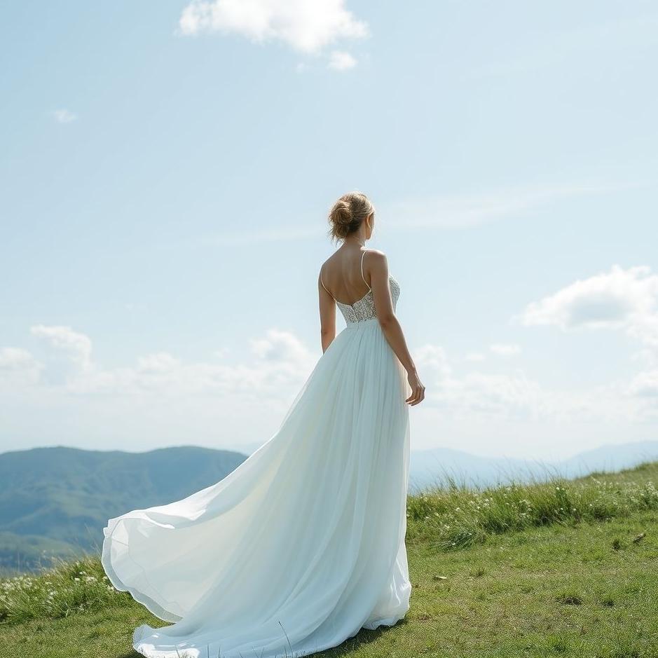 Dream : In a long white dress in a dream