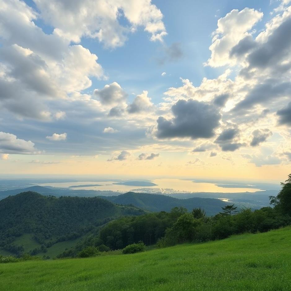 Dream : In a place with a beautiful view in your dream