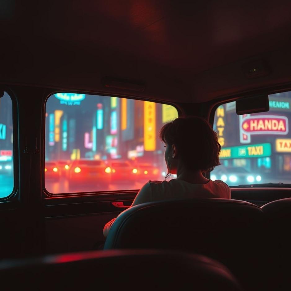 Dream : In a taxi in a dream