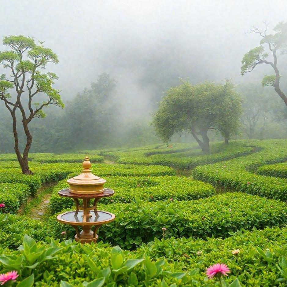Dream : In a tea garden in a dream