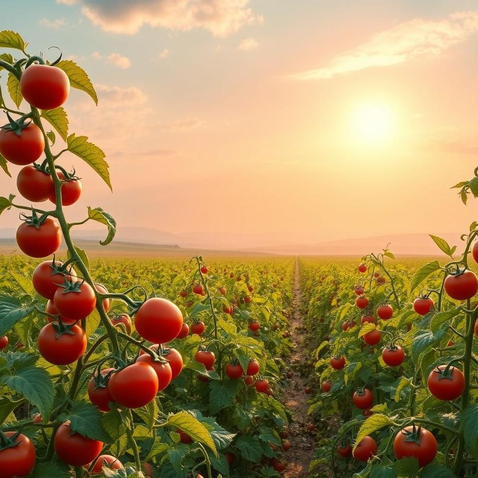 Dream : In a tomato field in a dream