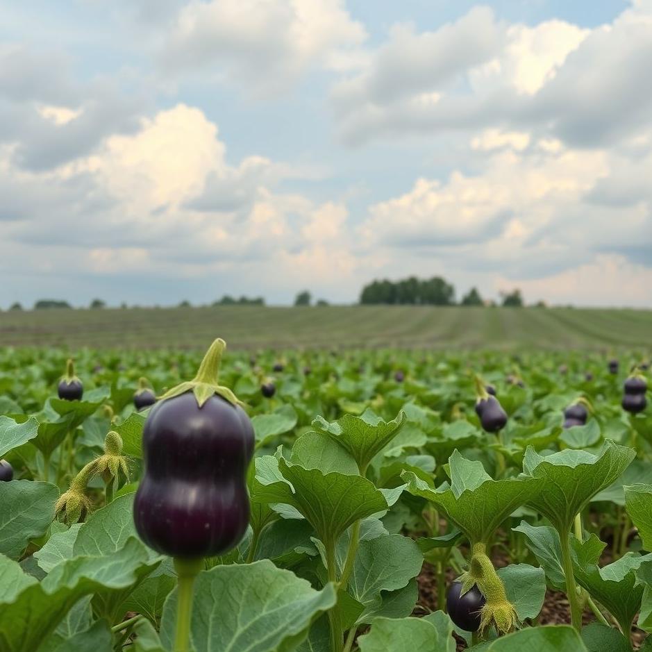 Dream : In an eggplant field in a dream