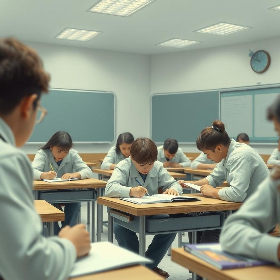 Dream : In an exam at school in a dream