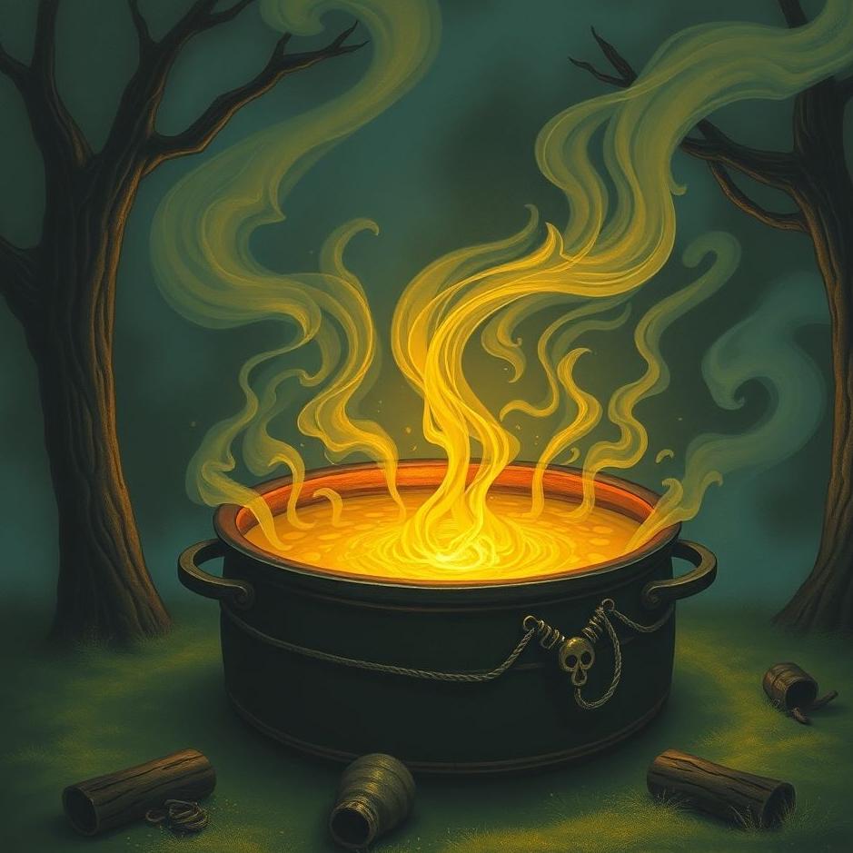 Dream : In the middle of a cauldron in a dream