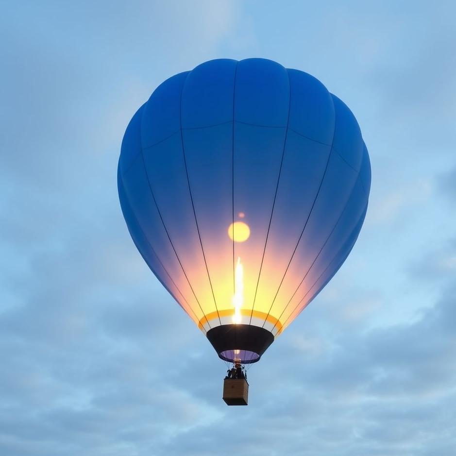 Dream : Inflating a blue balloon in a dream