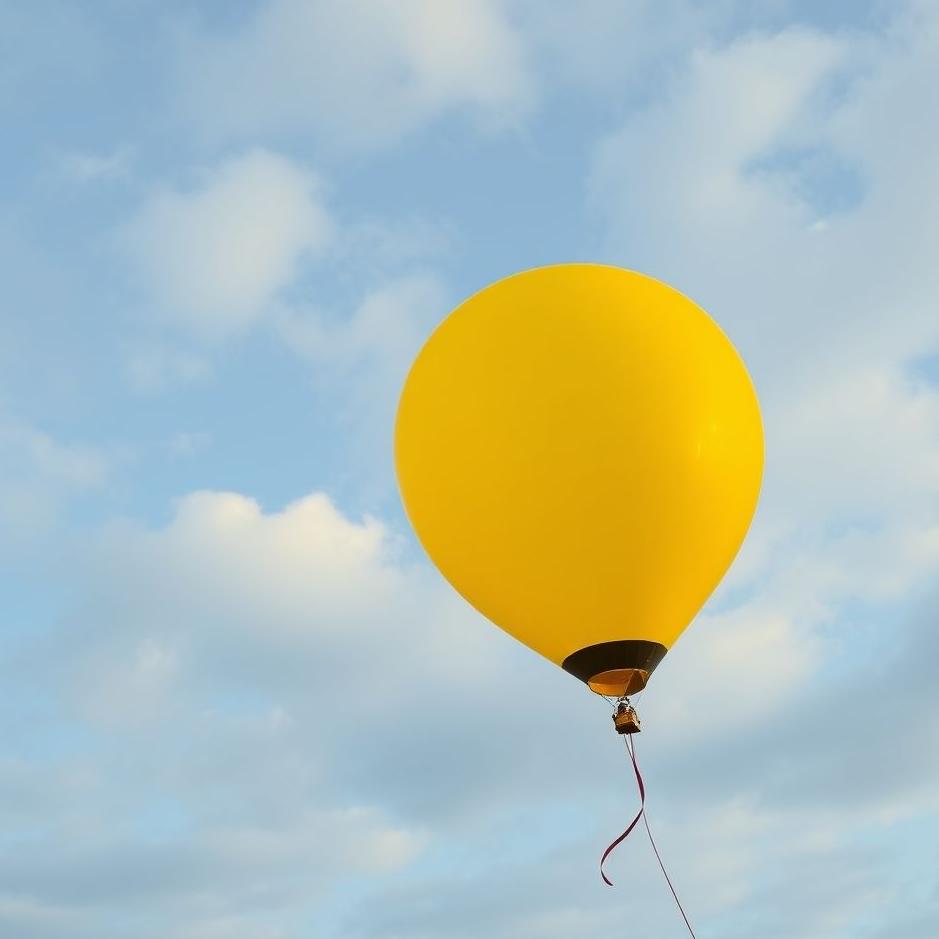 Dream : Inflating a yellow balloon in a dream