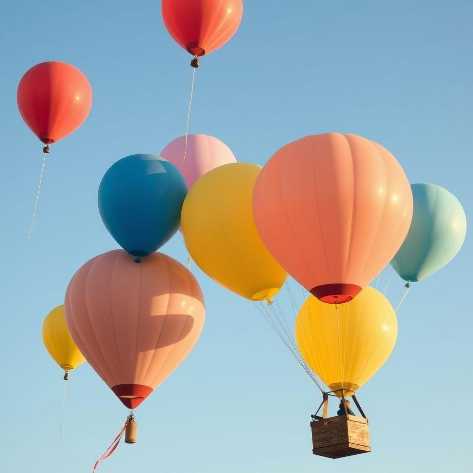 Dream : Inflating colorful balloons in your dream