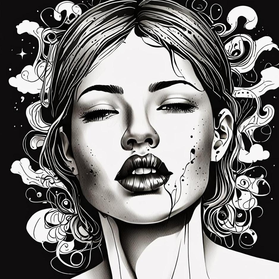 Dream : Ink on the mouth in the dream