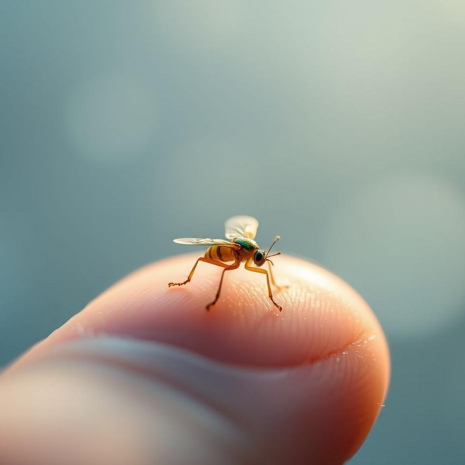 Dream : Insect between your fingers in a dream
