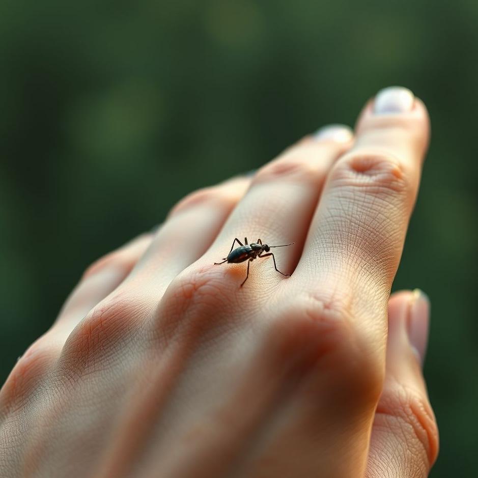 Dream : Insect bite on your right hand in a dream