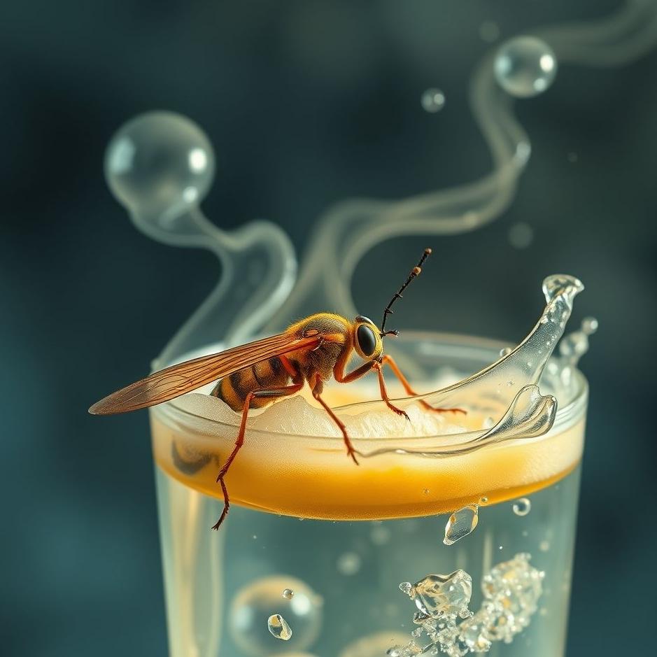 Dream : Insect coming out of a drink in a dream