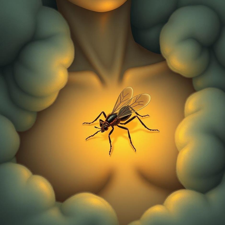 Dream : Insect coming out of your breast in a dream