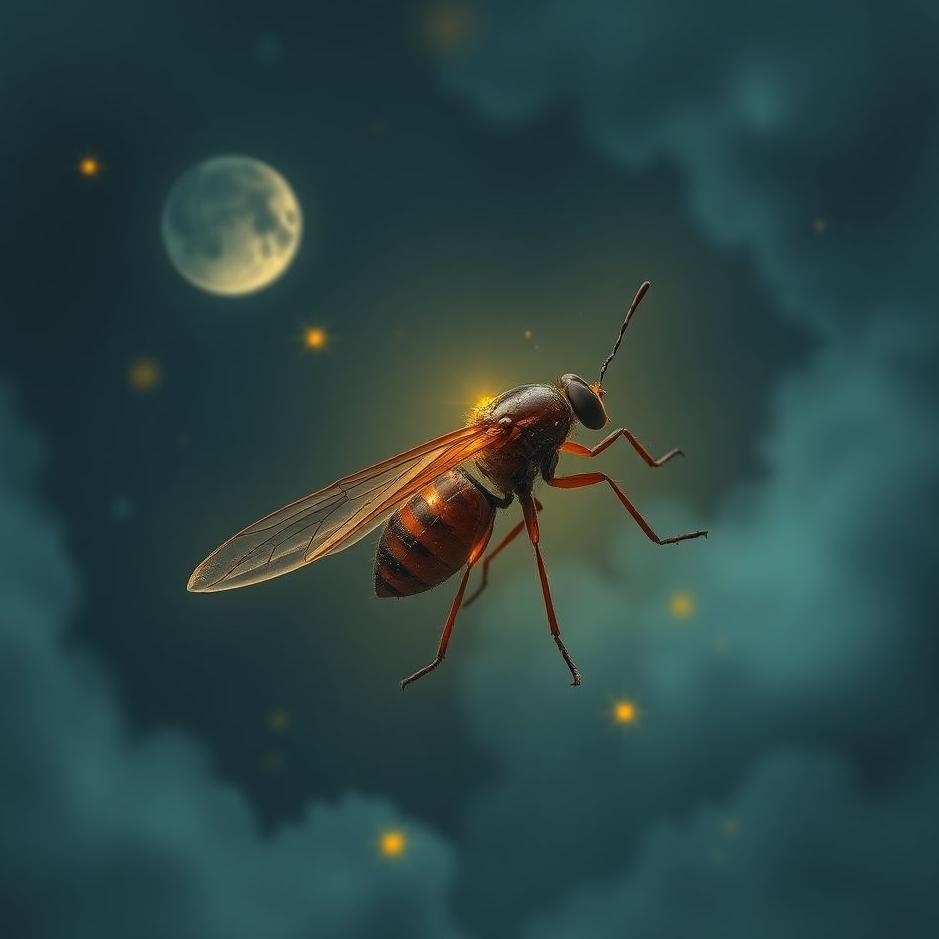 Dream : Insect falling from your head in a dream